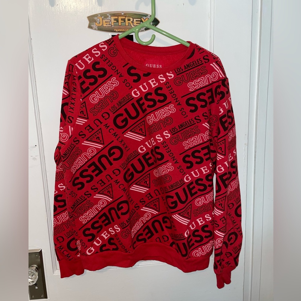 COPY - Guess Red Crewneck Pullover